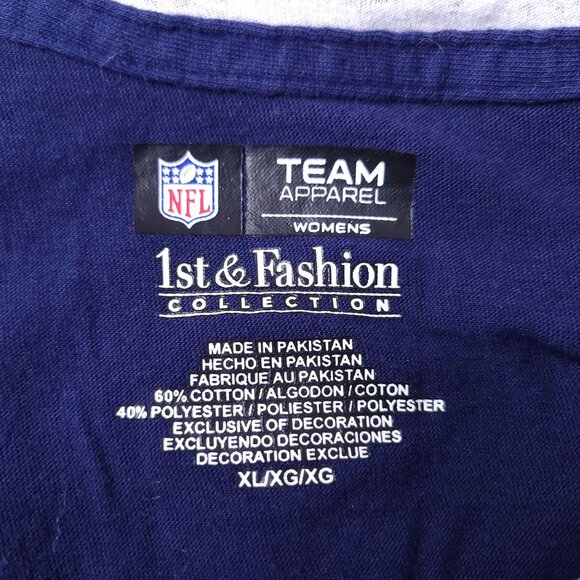 Denver Broncos Womens Team Apparel Long Sleeve XL Shirt Juniors Distressed - Picture 4 of 4